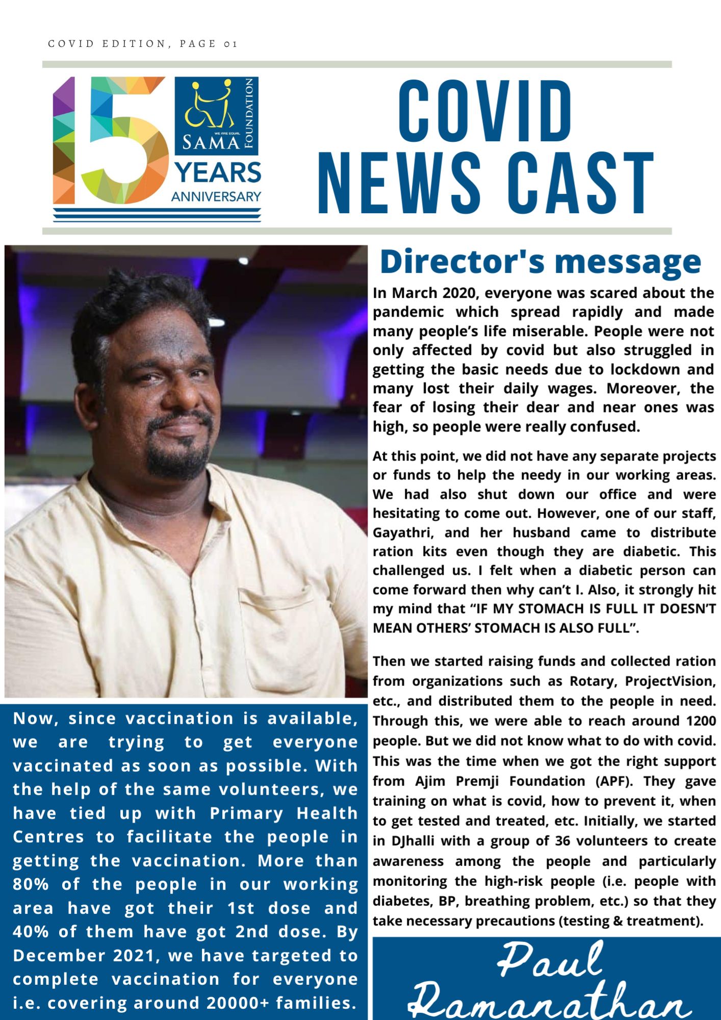 Reports & Newsletters – SAMA Foundation